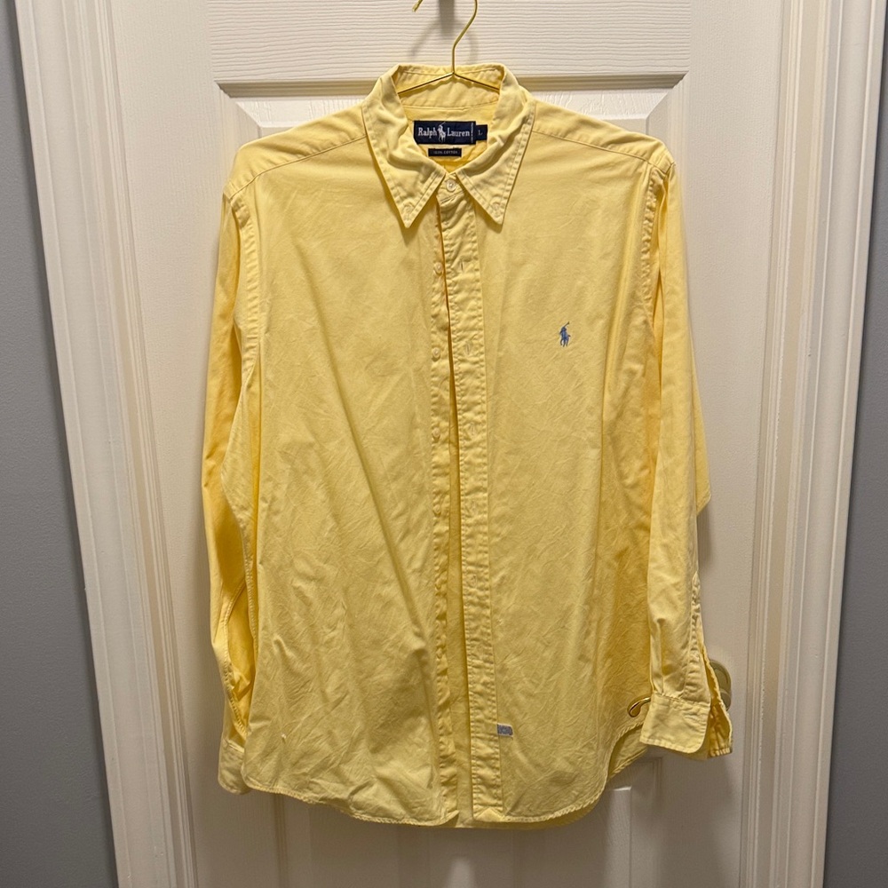 *Ralph Lauren Men's Butter Yellow Shirt